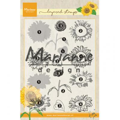 Marianne Design Clear Stamps Layer - Sunflower